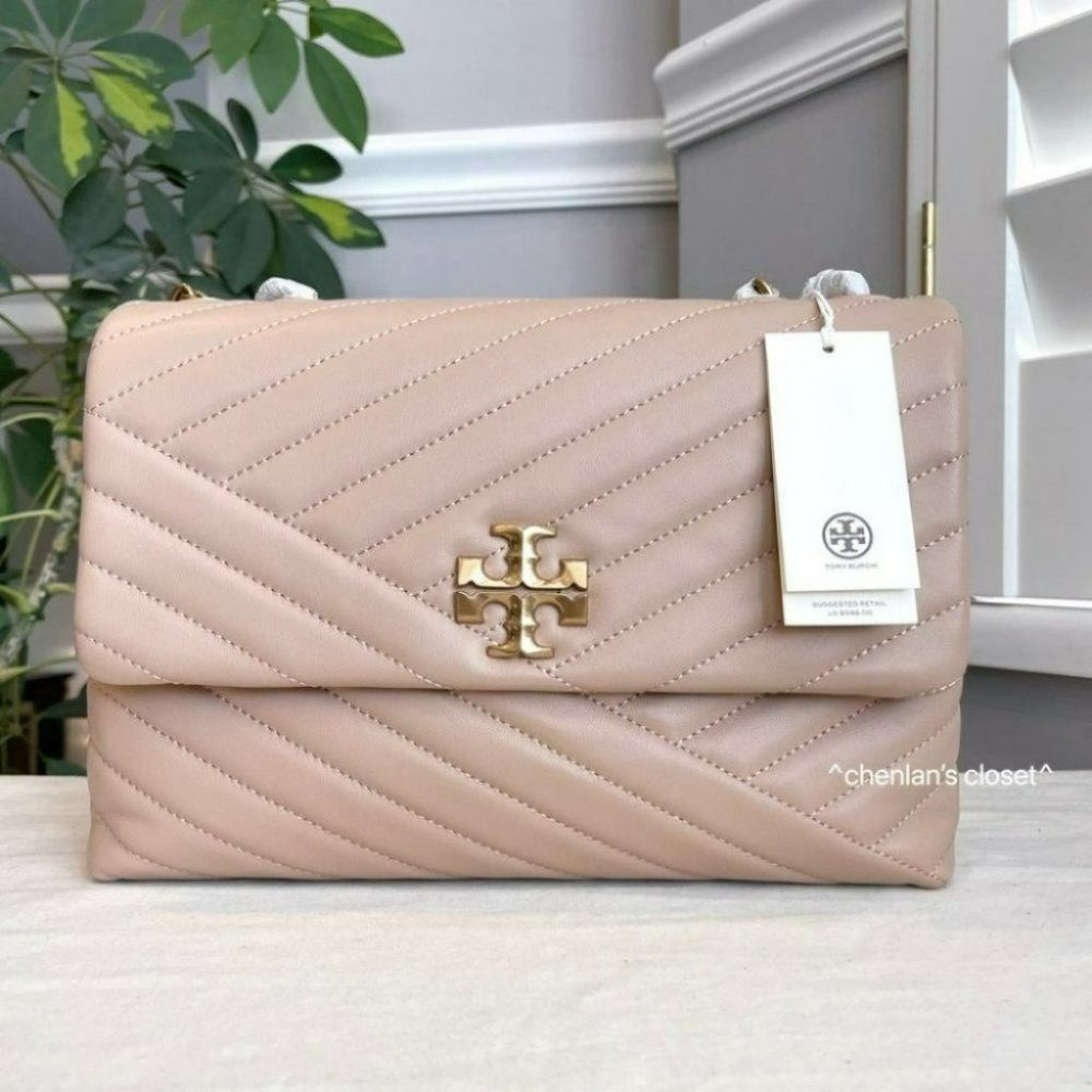 🔥NeW! $598 Tory Burch Large Kira Chevron Convertible Shoulder Bag - Picture 12 of 12